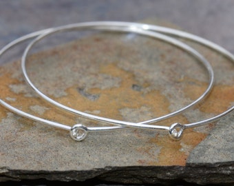 Bali Sterling Silver Hoops 35mm 1 Pair