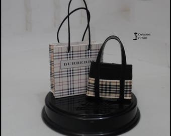 barbie handbag + paper bag N106 for Barbie doll, shopping bag, Fashion Royalty, Silkstone, Poppy Parker, basics, bag, luggage, shopping bag