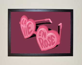 La Vie En Rose - Edith Piaf Poster A3 or A4