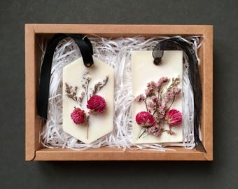 Air Fresheners Gift Set, Scented Sachets, Essential Oil Gifts, Natural Scented Wax Tablets, Flowers Decor, Aromatherapy Diffuser, Favors