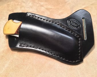 Righ Hand Custom Black Buck 110 Knife Sheath. Knife not for sale!