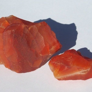 Raw Carnelian Agate Chunk (1) Mineral Specimen Unpolished Rocks and Minerals