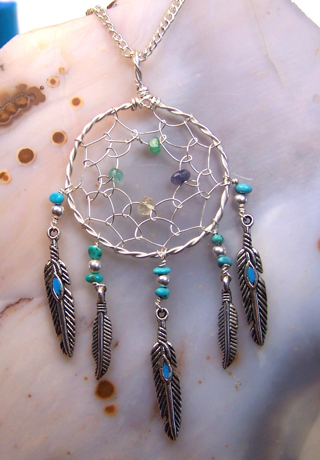 Rush Handling Dreamcatcher Mothers Necklace Custom Zoom