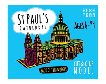 St Paul's Cathedral of London: Cut-Out & Glue Paper Model Kit || Stocking Filler