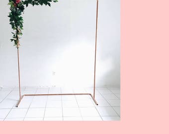 Copper Backdrop No.3 Wedding Backdrop - Wedding Arch - Copper Arch - Minimalist Decor - Party Backdrop Floral Arch -6.5ftTall Copper Wedding