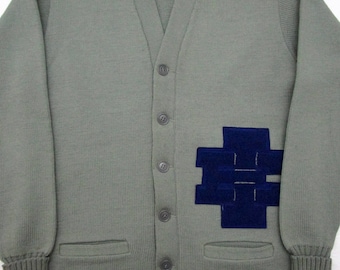Vintage 1950s Varsity Cardigan sweater M