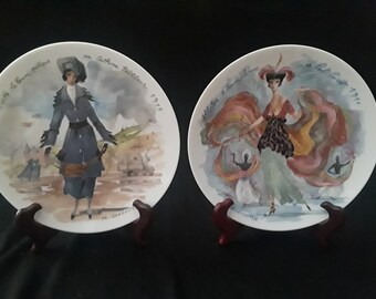 Women of the Century Plates by D'Arceau-Lemoges