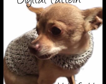 Dog Sweater - X-Small Size CROCHET PATTERN Dog Pet Chihuahua Vest Birthday Jacket Sweater Apparel Clothes Costume Outfit