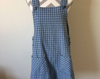 Vintage 90's blue plaid jumper