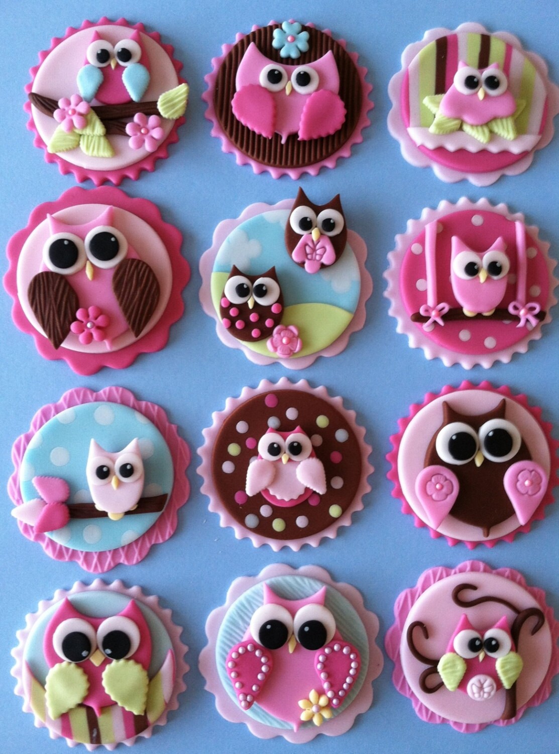 Owl cupcake toppers