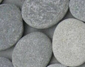 Flat River Stones - 50 Wedding stones - Painting stone - Stone guestbook - Rustic wedding - 1 -1.5 inch Rocks for painting - 50 River rock
