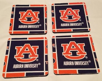 Auburn Tigers 4 Pack Coaster set