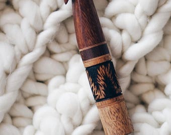 OOAK Wood Crochet Hook, Size U (25 mm), Ergonomic, Wooden Crocheting Tool, Handcrafted Wooden Crochet Hooks