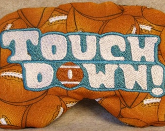 Embroidered Eye Mask for Sleeping, Cute Sleep Mask for Kids, Adults, Sleep Blindfold, Slumber Mask, Custom, Football Design, Handmade