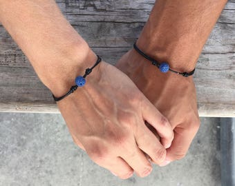 His and Hers Couples Bracelet Set His and Her Bracelet Matching Bracelets Oil Diffuser Bracelet Beach Bracelet Boyfriend Girlfriend Gift