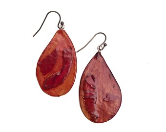 Mixed Media Earrings| Handmade Paper Earrings| Dangle Earrings| Boho Earrings| Unique Handmade Jewelry| The Perfect Gift
