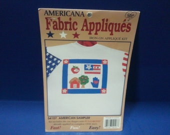 Iron-on Fabric Applique Kit- American Sampler