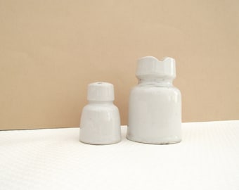 Soviet Vintage Electric Insulators, Porcelain insulators, ceramic electric insulators