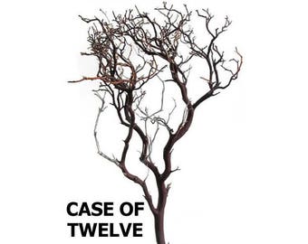 Natural Red Manzanita Branches - 24 inches tall, 12 pieces
