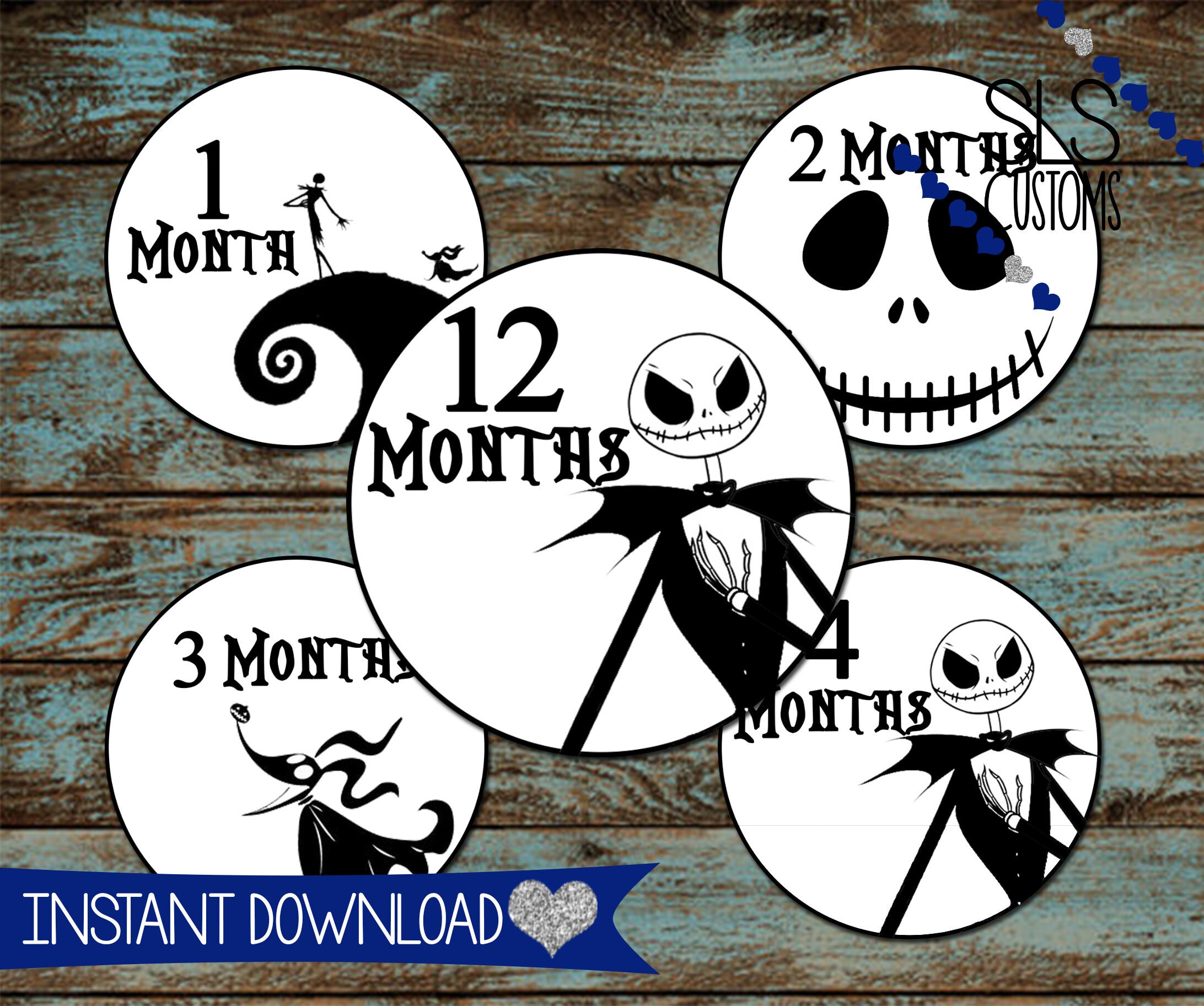 Nightmare Before Christmas Inspired Printable Monthly