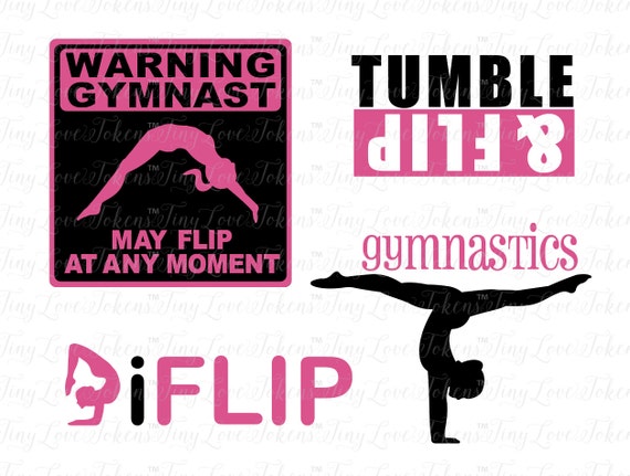 Download Gymnastics SVG Design for Silhouette and other craft cutters