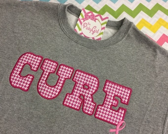 YOUTH - "CURE" Breast Cancer Sweatshirt | 10% Benefits Research