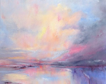 Abstract seascape painting 'Cloud Shift'