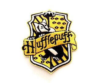 Hufflepuff House Iron on Embroidered patch (W=2.5" x L=3.0")