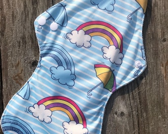 April Showers Rainbow Heavy Flow Cloth Pad
