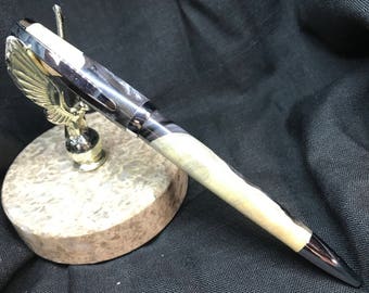 Wood and Black Swirl Acrylic