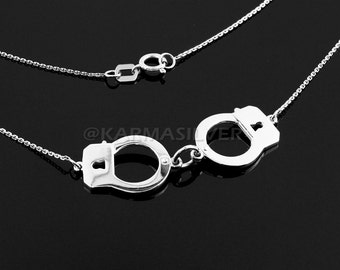Sterling Silver Handcuffs Necklaces