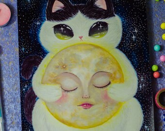 Gunter and the moon