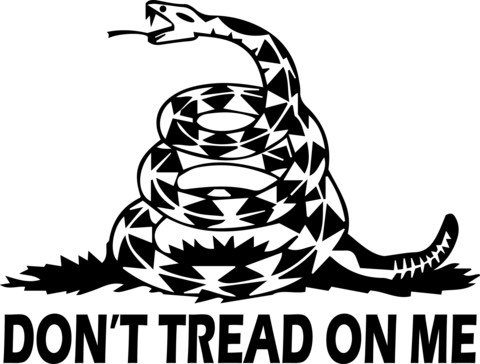 Dont tread on me vinyl decal