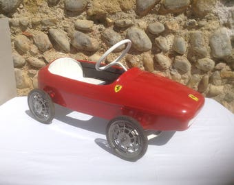 COLLECTIBLE! Restored 1950's French Childrens Pedal Car, Ferrari Morellet Guerineau Model. Beautiful Ferrari Red.. Awesome Item!!