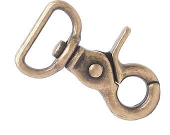 Spring Loaded Trigger Snap Antique Brass Plated 1" (2.5 cm) 10263-09