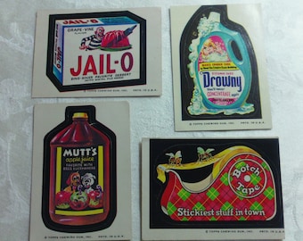 Vintage Wacky Pack Cards from the 1970's - set #5