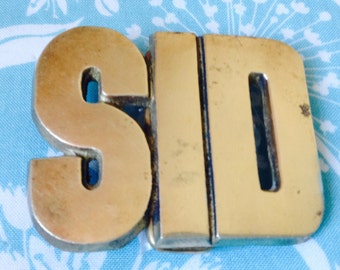 Sid belt buckle, solid brass belt buckle, retro belt buckle, vintage belt buckle, Sid collectible, name of Sid, men's gift idea