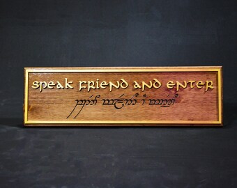 Speak friend and enter | Etsy