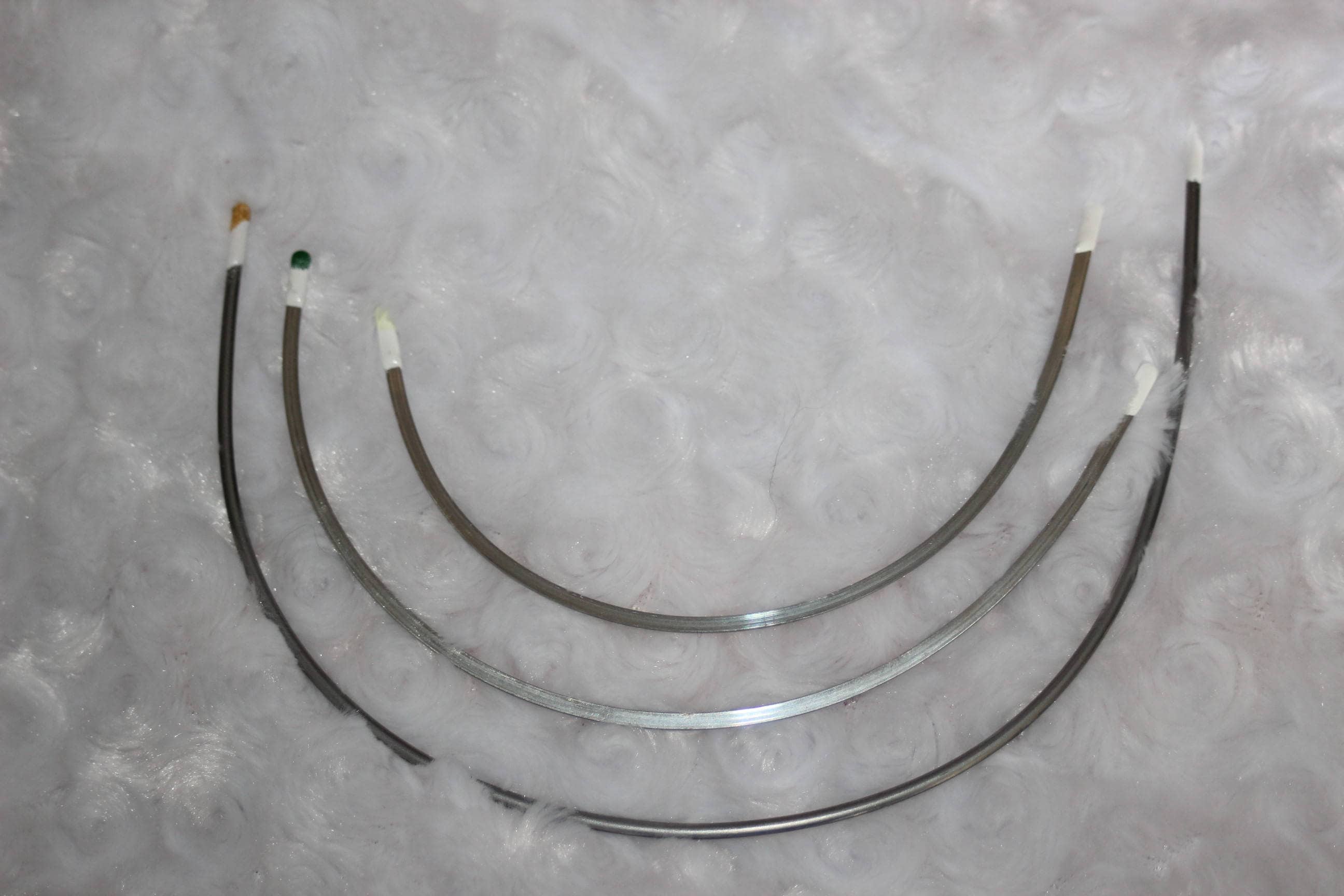 1 Pair Metal Bra Underwire Bra Making Supplies coated tip B C