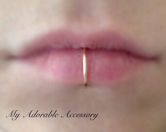 Fake Lip Ring Piercing