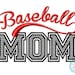 Baseball Mom Motif Stitch Machine Embroidery Design