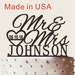 ON SALE!!! Personalized Wedding Acrylic Cake Topper With Wedding Date, Custom Name Cake Topper, Mr and Mrs Cake Topper, Wedding Cake Topper