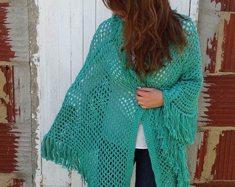 Italian Cape Crochet Pattern - PDF