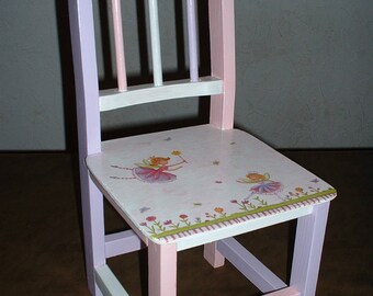 SMALL chair "elves in the garden"