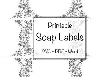 Soap Labels Editable Printable Custom Label Cigar Band