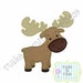Applique Moose Machine Applique Design