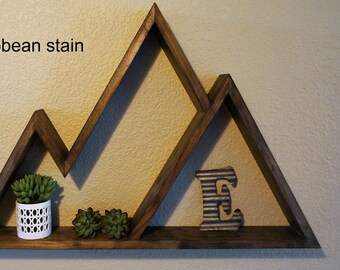 Mountain Shelf, Mountain Shelves, Rustic Wood Shelf, Wood Shelf, Shelf Decor, Floating Mountain Shelf, Decorative Shelf, Wall Shelf