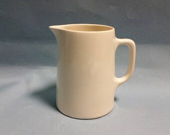 Vintage White Ironstone Pitcher, Ironstone Jug