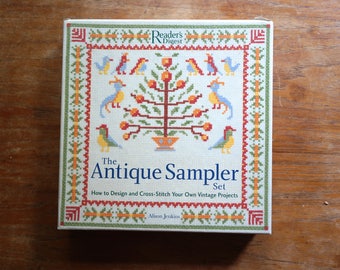 The Antique Sampler Set Reader's Digest Cross-Stitch Set Alison Jenkins
