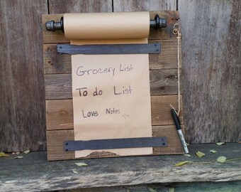 Rustic Memo Board-Reclaimed Wood Memo Board-Message Board-Farmhouse Pallet Wood Memo Board-Kitchen Memo Board-To Do List-Kitchen Organizer